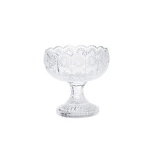 Fruteira com Pé Cristal Starry 17x17cm Wolff 25619 Fruteira com Pé Cristal Starry 17x17cm Wolff 25619