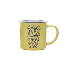 Caneca Porcelana Motive 250ml Amarela Bon Gourmet 26097 Caneca Porcelana Motive 250ml Amarela Bon Gourmet 26097
