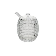 Açucareiro Cristal Tress com Colher 210ml Lyor 1137 Açucareiro Cristal Tress com Colher 210ml Lyor 1137