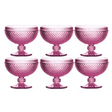 Jogo 6 Taças de Sobremesa Bico de Jaca Lilás 300ml 25877 Bon Gourmet Jogo 6 Taças de Sobremesa Bico de Jaca Lilás 300ml 25877 Bon Gourmet