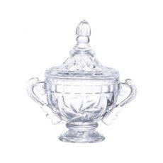 Potiche Decorativo de Cristal com Alça e Tampa Bella 9x13x14cm 25820 Prestige Potiche Decorativo de Cristal com Alça e Tampa Bella 9x13x14cm 25820 Prestige