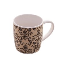 Caneca Porcelana Provence Marrom 350ml Lyor 8242 Caneca Porcelana Provence Marrom 350ml Lyor 8242