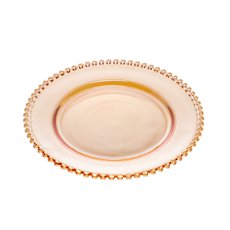 Prato Raso Cristal Pearl Ambar 28cm Wolff 27663 Prato Raso Cristal Pearl Ambar 28cm Wolff 27663