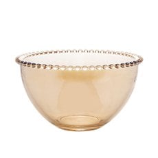 Saladeira Cristal Pearl Ambar 21x12cm Wolff 28223 Saladeira Cristal Pearl Ambar 21x12cm Wolff 28223