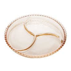 Petisqueira Cristal Pearl Ambar 24cm Wolff 28224 Petisqueira Cristal Pearl Ambar 24cm Wolff 28224