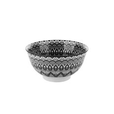 Bowl Cerâmica Geométrico Preto 12,5cm Lyor 8613 Bowl Cerâmica Geométrico Preto 12,5cm Lyor 8613