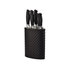 Jogo 5 Facas com Cepo GC Black Hauskraft FCH-J103 Jogo 5 Facas com Cepo GC Black Hauskraft FCH-J103