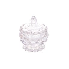 Potiche com Pé Cristal Bolhas 8,5x11cm Lyor 4419 Potiche com Pé Cristal Bolhas 8,5x11cm Lyor 4419