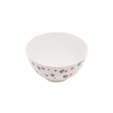 Bowl Cerâmica Heart Cinza e Rosa 13x7cm Lyor 8618 - 2ª Linha Bowl Cerâmica Heart Cinza e Rosa 13x7cm Lyor 8618 - 2ª Linha