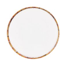Prato Raso Melamina Bambu Branco 27cm Bon Gourmet 28311 Prato Raso Melamina Bambu Branco 27cm Bon Gourmet 28311