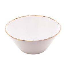 Saladeira Melamina Bambu Branco 25x12cm Bon Gourmet 28314 Saladeira Melamina Bambu Branco 25x12cm Bon Gourmet 28314