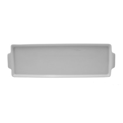 Bandeja Retangular com Alça Porcelana Complementos 40cm Schmidt M.214 Bandeja Retangular com Alça Porcelana Complementos 40cm Schmidt M.214