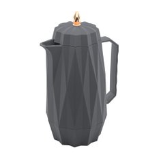 Garrafa Térmica Plástico Diamond Cinza 1 Litro Lyor 1856 Garrafa Térmica Plástico Diamond Cinza 1 Litro Lyor 1856