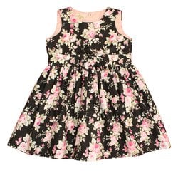 Vestido Elegante Floral Preto para Bebê Menina Vestido Elegante Floral Preto para Bebê Menina