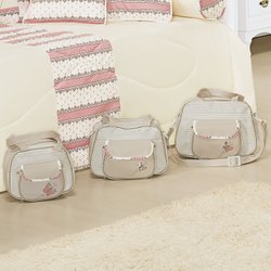 Conjunto de Bolsas Maternidade Provence Bege 3 Peças Conjunto de Bolsas Maternidade Provence Bege 3 Peças