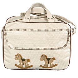 Bolsa Maternidade Horse Bege G Bolsa Maternidade Horse Bege G