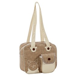 Bolsa Maternidade Urso Marrom com Bege G Bolsa Maternidade Urso Marrom com Bege G
