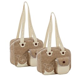 Conjunto de Bolsas Maternidade Urso Marrom 2 Peças Conjunto de Bolsas Maternidade Urso Marrom 2 Peças