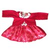 Vestido com Casaco Vermelho Princesa Bebê Menina