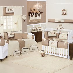 Quarto de Bebê Completo Pequeno Urso Bege Sem Enxoval Cama Babá Quarto de Bebê Completo Pequeno Urso Bege Sem Enxoval Cama Babá