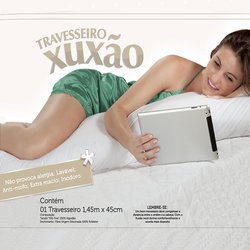 Travesseiro de Corpo Xuxão 150 fios 100% Algodão Travesseiro de Corpo Xuxão 150 fios 100% Algodão