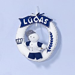 Enfeite de Porta Príncipe Azul Personalizado Enfeite de Porta Príncipe Azul Personalizado
