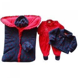 Saída de Maternidade Princesa Maravilha Vermelho 5 Peças Saída de Maternidade Princesa Maravilha Vermelho 5 Peças