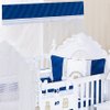 Kit Berço Premier Azul 9 peças 100% algodão