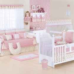 Quarto de Bebê Completo Kate Rosê Quarto de Bebê Completo Kate Rosê