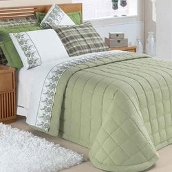 Cobre Leito Casal King Panamericana 5 Peças Verde Cobre Leito Casal King Panamericana 5 Peças Verde