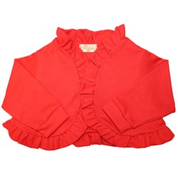 Bolero de Bebê Vermelho Manga Longa Bolero de Bebê Vermelho Manga Longa