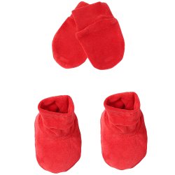 Luvinhas e Pantufas Básico Vermelho Plush Luvinhas e Pantufas Básico Vermelho Plush