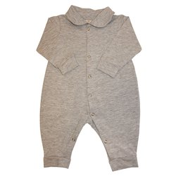 Macacão de Bebê Basic Cinza Macacão de Bebê Basic Cinza
