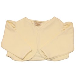Bolero Baby Palha de Plush Manga Longa Bolero Baby Palha de Plush Manga Longa