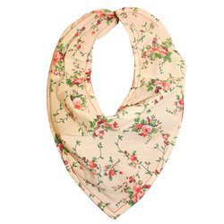 Babador Bandana Floral Palha Vermelho Babador Bandana Floral Palha Vermelho