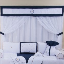 Cortina Quarto de Bebê Príncipe Urso Marinho Cortina Quarto de Bebê Príncipe Urso Marinho