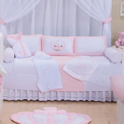 Kit Cama Babá Ursa Realeza Poá 6 Peças Kit Cama Babá Ursa Realeza Poá 6 Peças