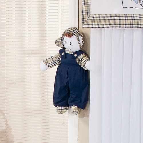 Boneco Para Quarto Enxoval Bebê Menino Urso Tenista Azul