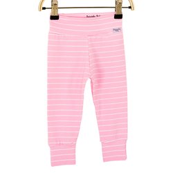 Mijão de Bebê Rosa com Listras Brancas Cós Alto Mijão de Bebê Rosa com Listras Brancas Cós Alto