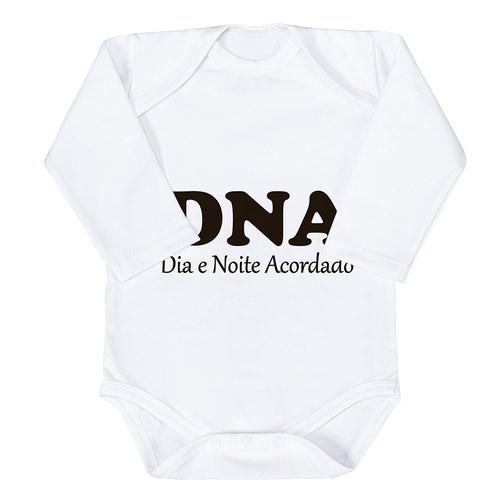 Body de Bebê DNA Estampado Manga Longa