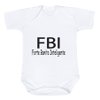 Body de Bebê FBI Estampado Manga Curta