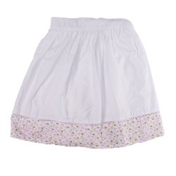 Saia de Berço 02 Lados Branca com Floral Saia de Berço 02 Lados Branca com Floral