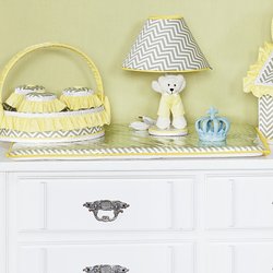 Trocador de Bebê Chevron Amarelo Plastificado Trocador de Bebê Chevron Amarelo Plastificado