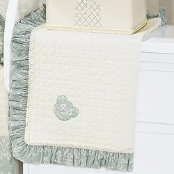 Manta de Bebê Piquet Amore Verde 100% Algodão Manta de Bebê Piquet Amore Verde 100% Algodão