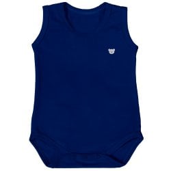 Body de Bebê Basic Regata Marinho Body de Bebê Basic Regata Marinho