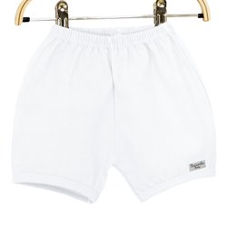 Short de Bebê Branco Short de Bebê Branco
