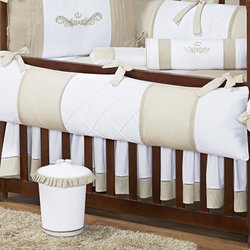 Saia de Berço Classic Palha 100% Algodão 2 Lados Saia de Berço Classic Palha 100% Algodão 2 Lados