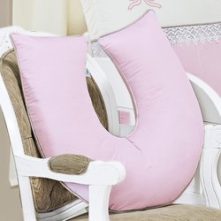 Almofada Amamentação Elegance Rosa 100% Algodão Almofada Amamentação Elegance Rosa 100% Algodão