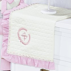Manta de Bebê Piquet Elegance Rosa 100% Algodão Manta de Bebê Piquet Elegance Rosa 100% Algodão