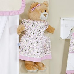 Porta Fraldas Ursa Bailarina Rosa 100% Algodão Porta Fraldas Ursa Bailarina Rosa 100% Algodão